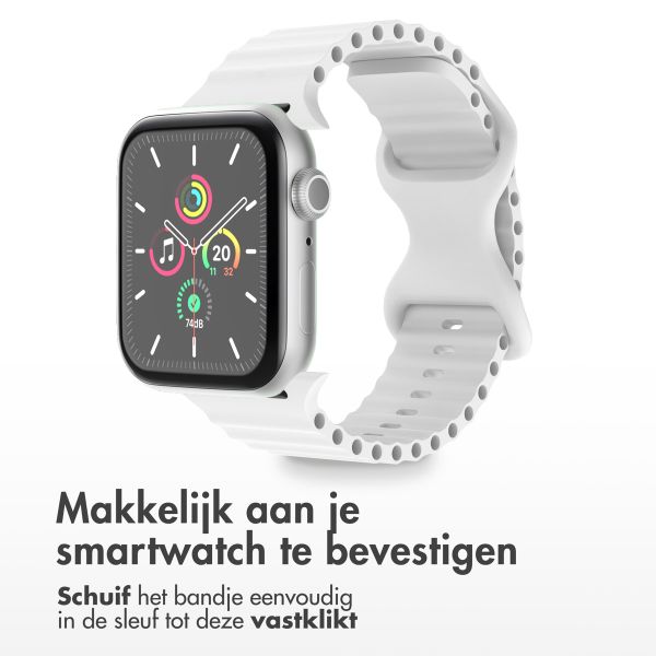 imoshion Athletic siliconenbandje Apple Watch Series 1 t/m 11 / SE / Ultra (44/45/46/49 mm) - Wit
