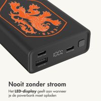 imoshion Ultra Series Aluminium Powerbank 20.000 mAh - Quick Charge en Power Delivery - Oranje Leeuw - Zwart