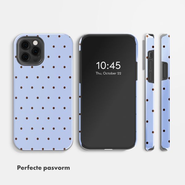 Selencia Vivid Backcover Apple iPhone 12 (Pro) - Happy Dots Digital Sky