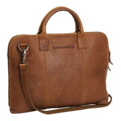 The Chesterfield Brand Harvey Laptoptas 14 inch - Echt leer - Cognac