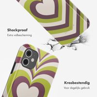 Selencia Vivid Tough Backcover iPhone 11 - Double Hearts Plum Fern