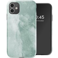 Selencia Vivid Tough Backcover iPhone 11 - Marble Grayed Jade