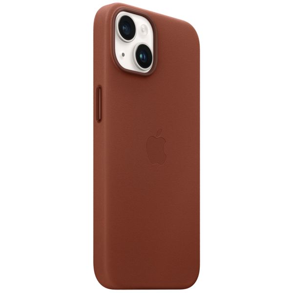 Apple Leather Back Cover with MagSafe Apple iPhone 14 - Umber
