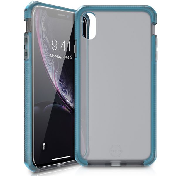 Itskins Supreme Frost Backcover iPhone Xr - Zwart / Blauw