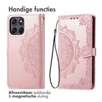 imoshion Mandala Bookcase Motorola Moto G77 - Rose Gold