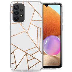 imoshion Design hoesje Samsung Galaxy A33 - Grafisch Koper / Wit