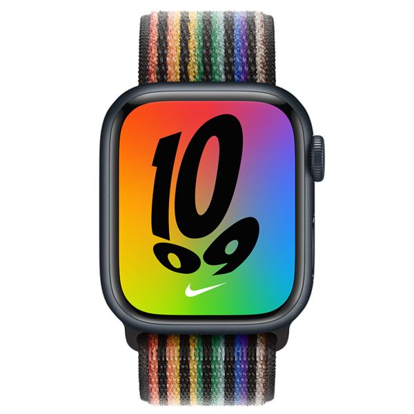 Apple Nike Sport Loop Band Apple Watch Series 1 t/m 9 / SE (38/40/41 mm) | Series 10 / 11 (42 mm) - Rainbow Pride