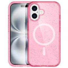 imoshion Sparkle Backcover met MagSafe Apple iPhone 16 - Glitter Roze