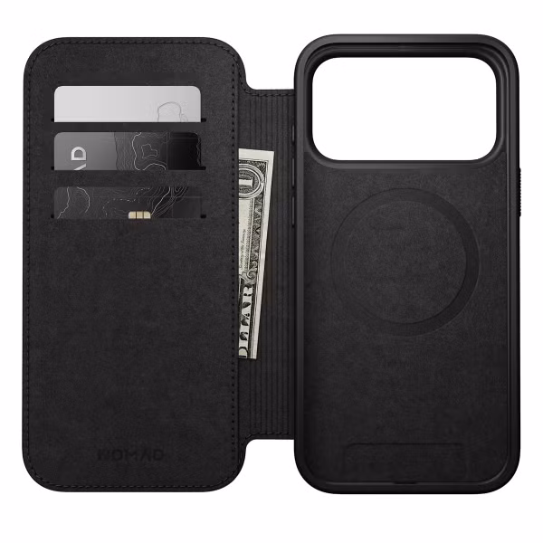 Nomad Modern Leather FolioBookcase Apple iPhone 17 Pro Max - Bruin