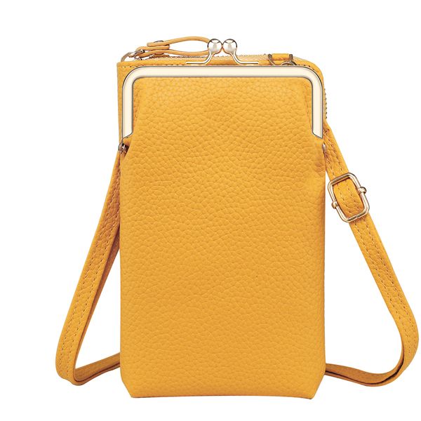 imoshion Vegan Lederen Telefoontasje Crossbody - Geel