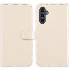 Selencia Echt Leren Bookcase Samsung Galaxy A34 (5G) - Greige