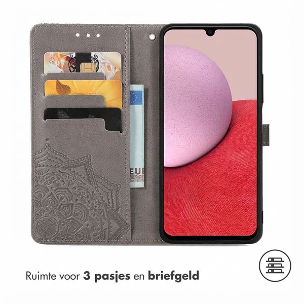 imoshion Mandala Bookcase Samsung Galaxy A14 (5G/4G) - Grijs