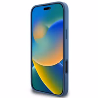 Guess 4G Metal Logo Backcover MagSafe Apple iPhone 16 Pro Max - Blauw