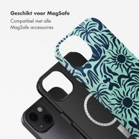 Selencia Vivid Tough Backcover met MagSafe iPhone 13 - Tropical Vibes Light Blue