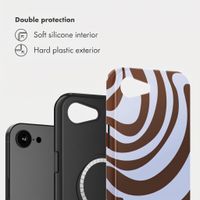 Selencia Vivid Back Cover with MagSafe Apple iPhone 17e / 16e - Dream Swirl Chocolate