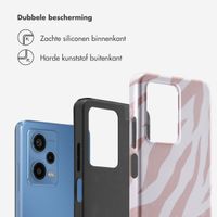 Selencia Vivid Backcover Xiaomi Redmi Note 12 Pro (5G) - Colorful Zebra Old Pink