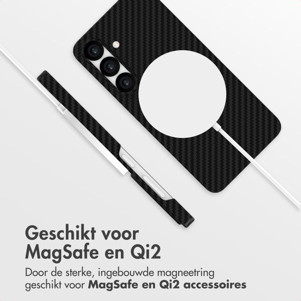 Accezz MagSafe Kevlar Backcover Samsung Galaxy S25 Plus - Zwart