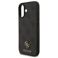 Guess 4G Metal Logo Backcover MagSafe Apple iPhone 17 - Zwart