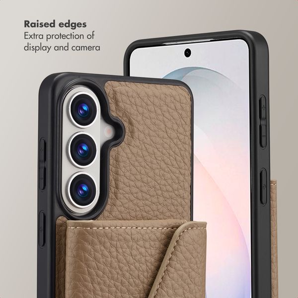 Selencia Sera Phone Case with Cord and Envelope Card Holder Samsung Galaxy S26 - Taupe
