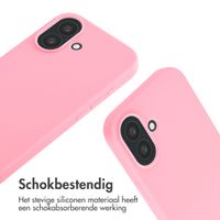 imoshion Siliconen hoesje met koord iPhone 16 - Roze