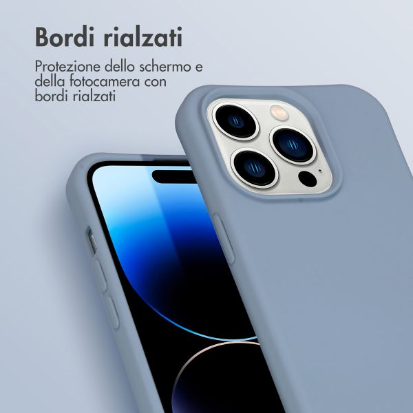 imoshion Color Backcover met afneembaar koord Apple iPhone 14 Pro - Ash Blue