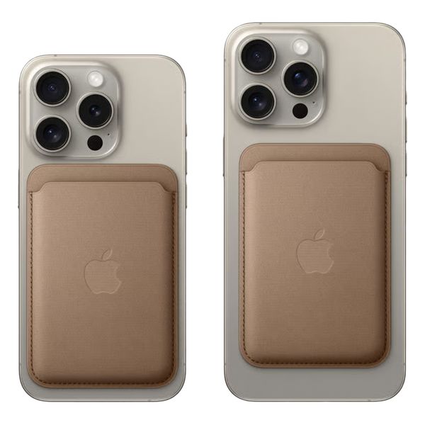 Apple FineWoven Wallet MagSafe met 'Zoek-mijn' functie - Taupe