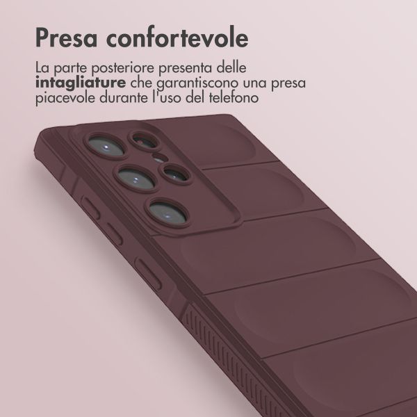 imoshion EasyGrip Backcover Samsung Galaxy S22 Ultra - Aubergine