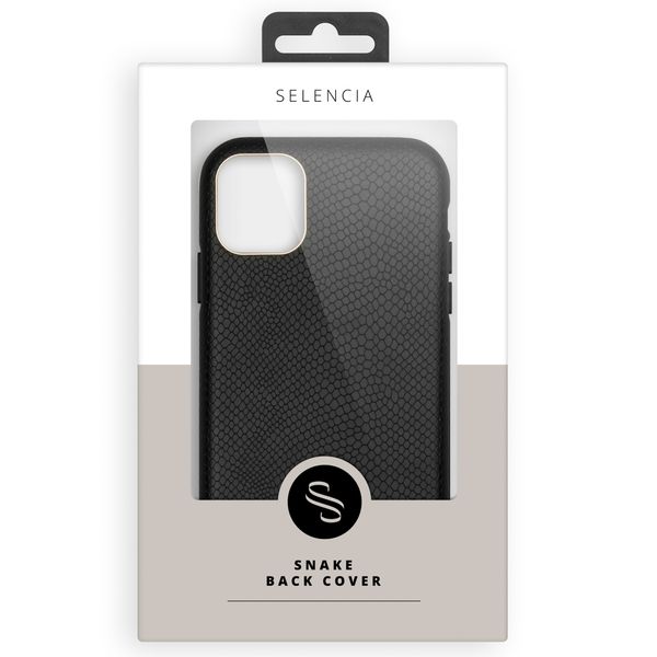 Selencia Gaia Slang Backcover iPhone 13 - Zwart