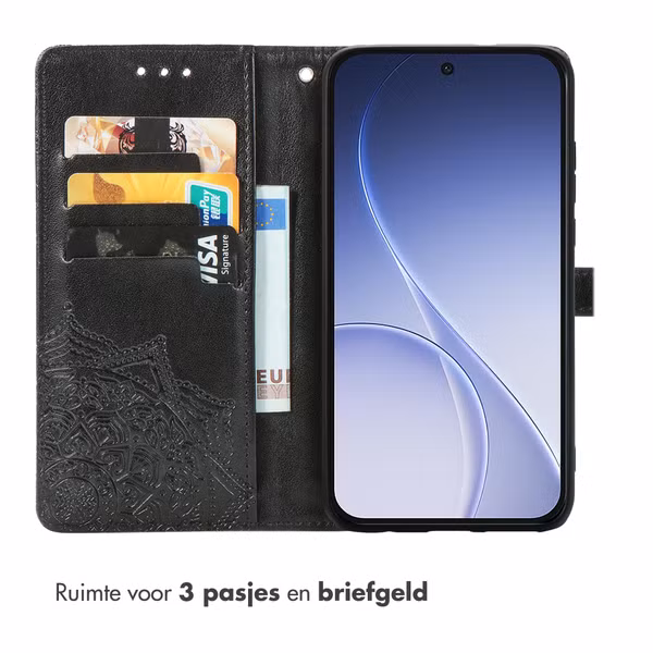 imoshion Mandala Bookcase Oppo Reno15 Pro (5G) - Zwart