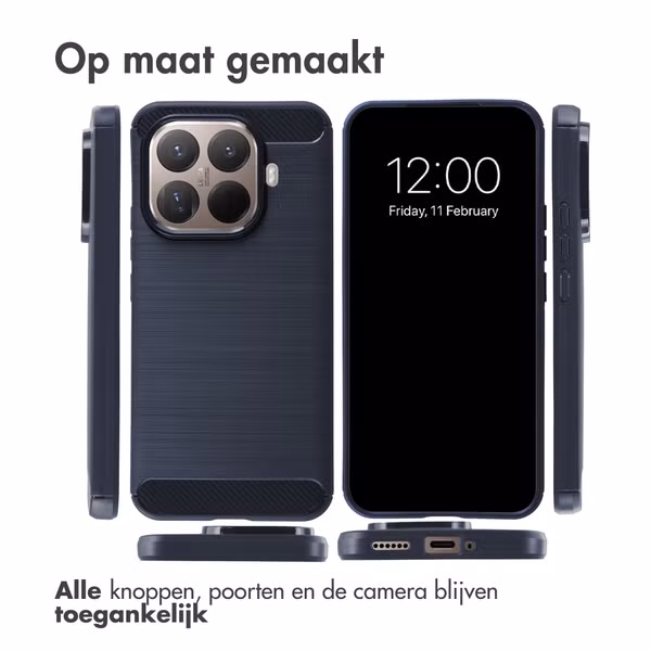 imoshion Brushed Backcover Xiaomi 15T Pro - Donkerblauw