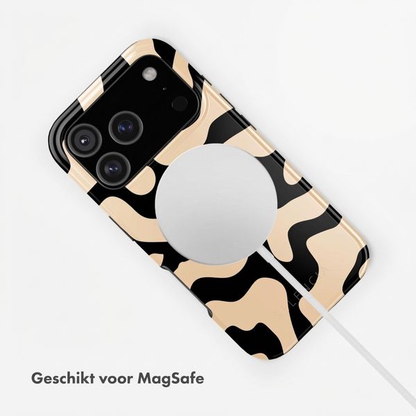 Selencia Vivid Backcover met MagSafe Apple iPhone 17 Pro - Art Wave Black