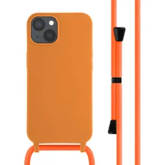 imoshion Siliconen hoesje met koord Apple iPhone 13 - Oranje