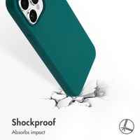Accezz Liquid Silicone Back Cover with MagSafe Apple iPhone 15 Pro Max - Forest Green