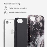 Selencia Vivid Backcover Apple iPhone SE (2022 / 2020) / 8 / 7 / 6(s) - Chic Marble Black