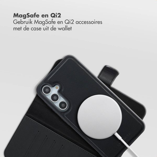 Selencia Olyn Uitneembare Bookcase met MagSafe Samsung Galaxy A35 / A55 - Zwart