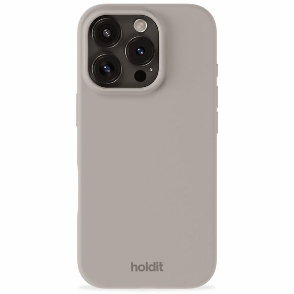 Holdit Silicone Case iPhone 16 Pro - Taupe