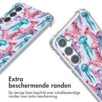 imoshion Design hoesje met koord Samsung Galaxy A55 - Jellyfish Watercolor