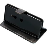 imoshion Klavertje Bloemen Bookcase Sony Xperia XZ3 - Zwart