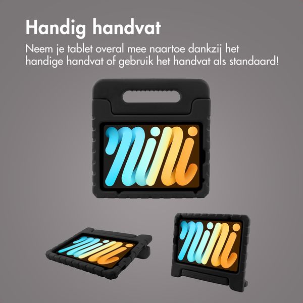 imoshion Kidsproof Backcover met handvat Apple iPad Mini 7 (2024) / iPad Mini 6 (2021) - Zwart