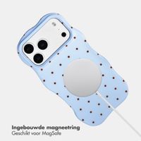 Selencia Vivid Wavy Backcover met MagSafe Apple iPhone 17 Pro - Happy Dots Digital Sky