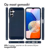 imoshion Brushed Backcover Samsung Galaxy A14 (5G/4G) - Donkerblauw