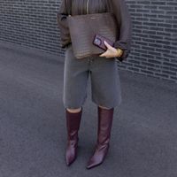 Selencia Croco laptop hoes 14 inch - Laptopsleeve - Choco Brown