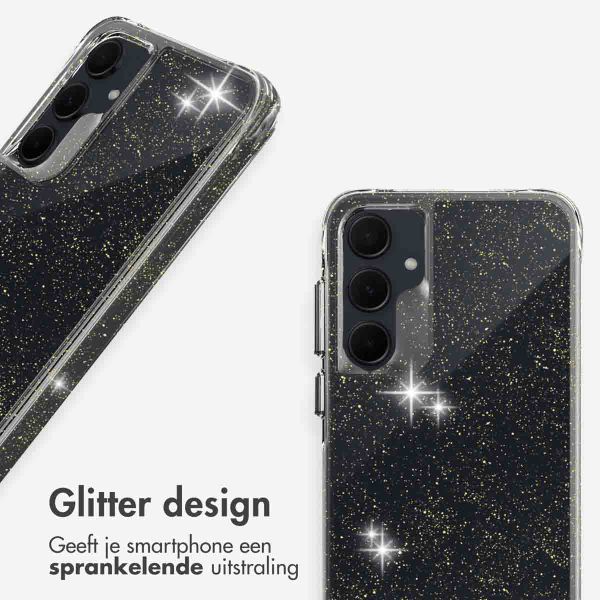 imoshion Clear Glitter Backcover Samsung Galaxy A55 - Goud