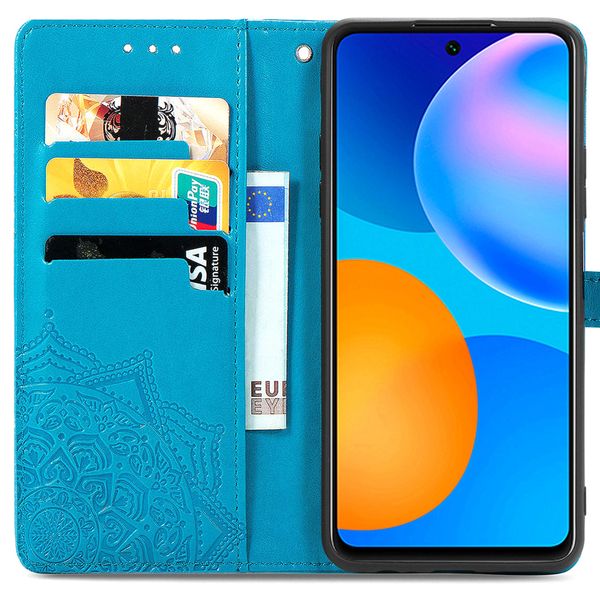 imoshion Mandala Bookcase Huawei P Smart (2021) - Turquoise