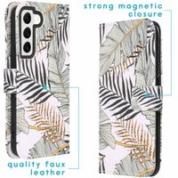 imoshion Design Softcase Bookcase Samsung Galaxy S22 - Glamour Botanic