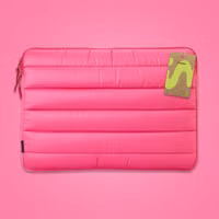 imoshion Puffer Laptop hoes 13-14 inch - Laptopsleeve - Hot Pink