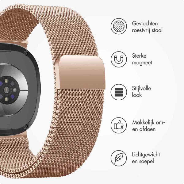 imoshion Milanees magnetisch bandje Samsung Galaxy Watch 8 (40/44mm) / Classic (46mm) - Rosé Goud
