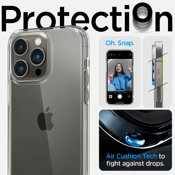 Spigen Ultra Hybrid Backcover Apple iPhone 14 Pro - Transparant