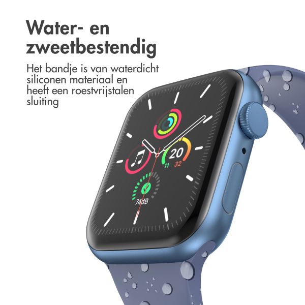 imoshion Siliconen⁺ bandje Apple Watch Series 1 t/m 9 / SE (38/40/41 mm) | Series 10 / 11 (42 mm) - Maat S/M - Navy