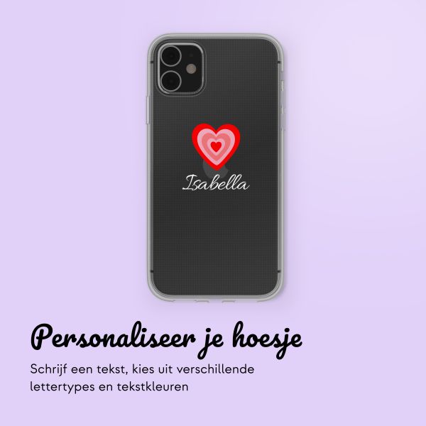 Hoesje met eigen foto en/of tekst Apple iPhone 11 - Hartje